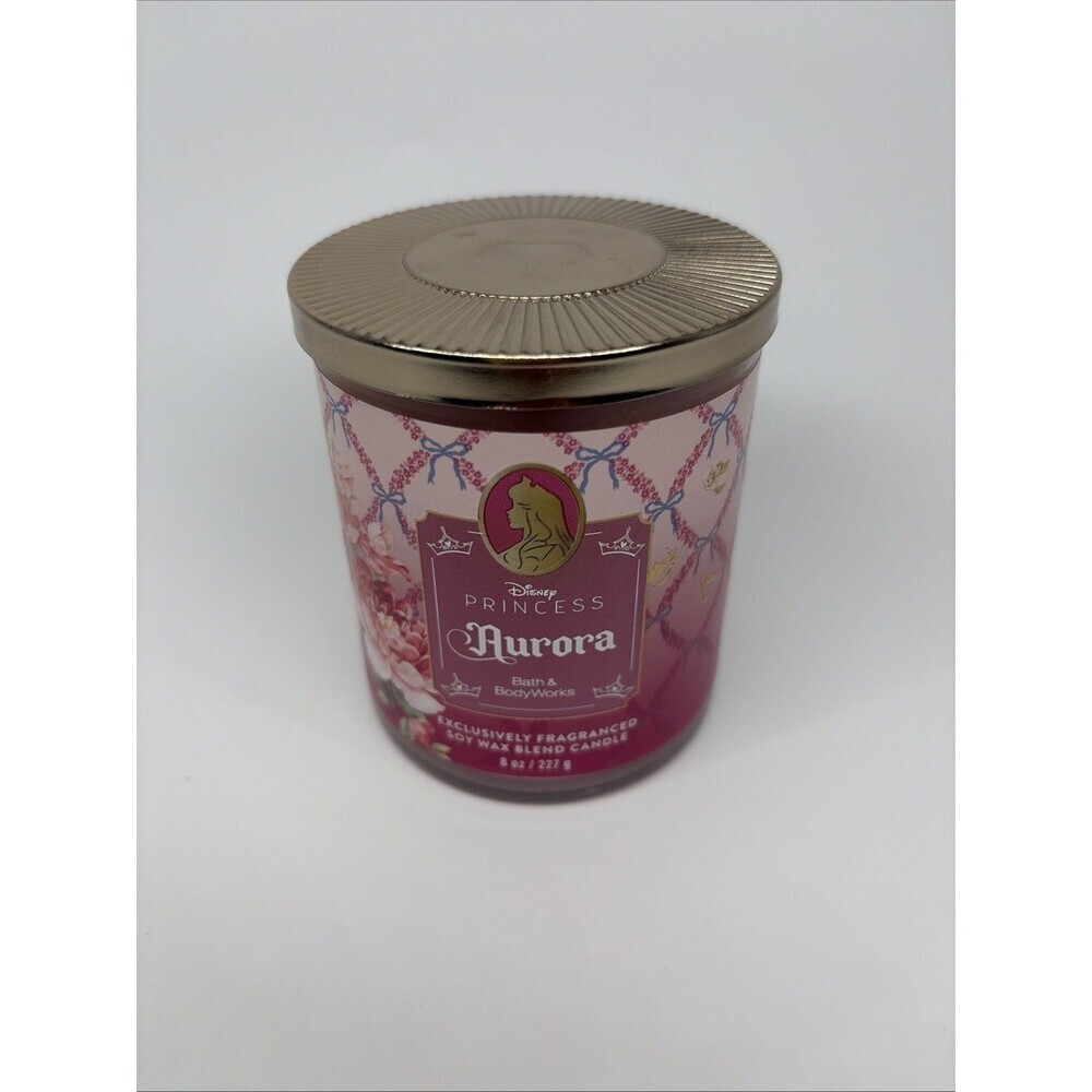 Bath And Body Works Disney Princess Aurora Single Wick Candle New